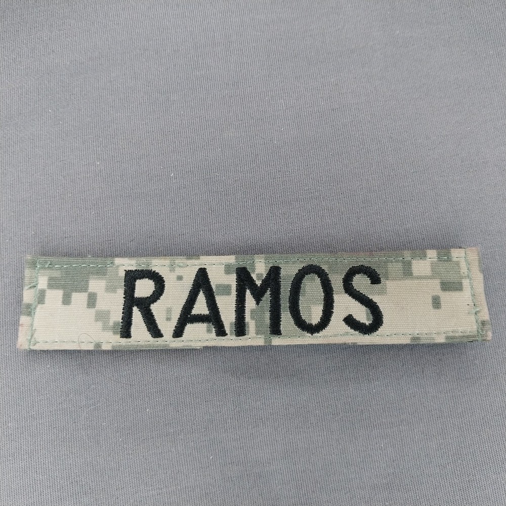 RAMOS Army Camo 5" Hook Name Strip Tab Patch