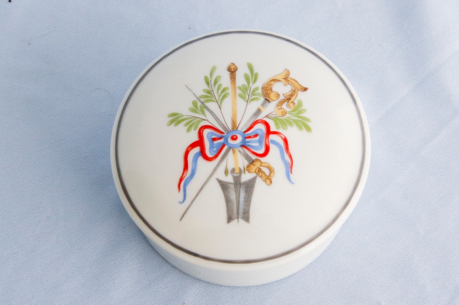 Lancome Limoges Porcelain French Revolution Bicentennial Lidded Box 1989