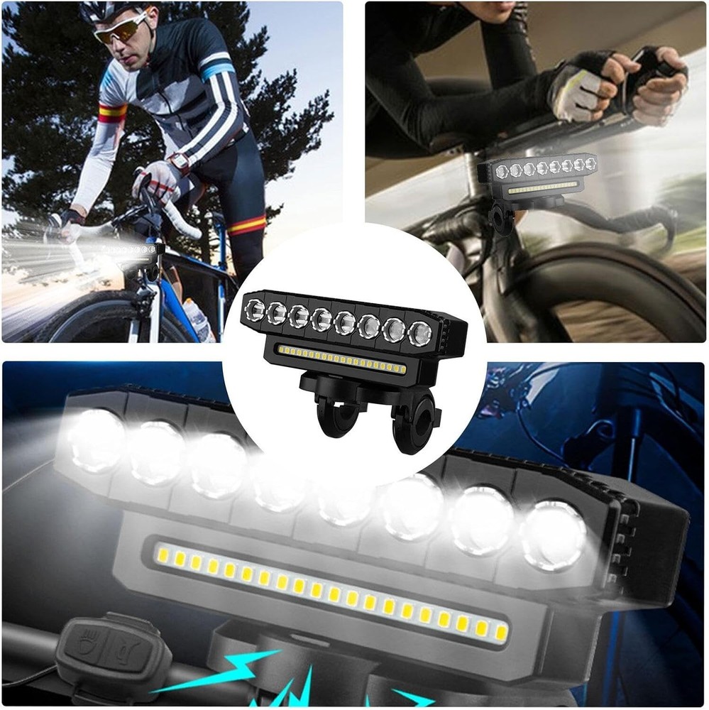 Powerful USB Rechargeable LED Bike Light MTB Waterproof Cycle Front Headlight