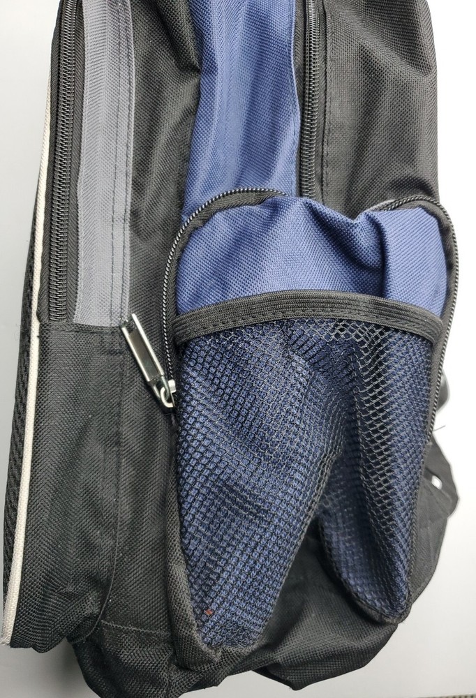 AdventuRidge Backpack Blue Pockets Slots Study School Work Standard Size