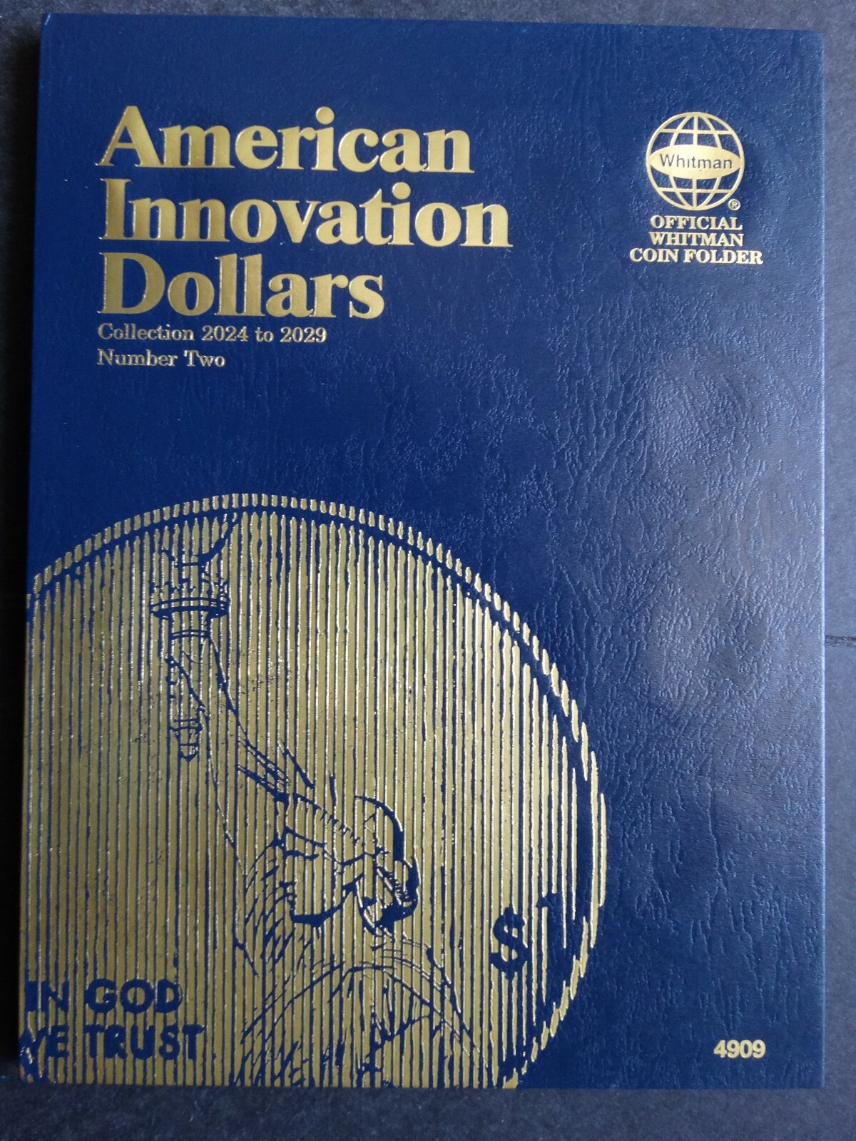 Set of 2 Whitman American Innovation Dollars Coin Folder 2018-2029 Album Book