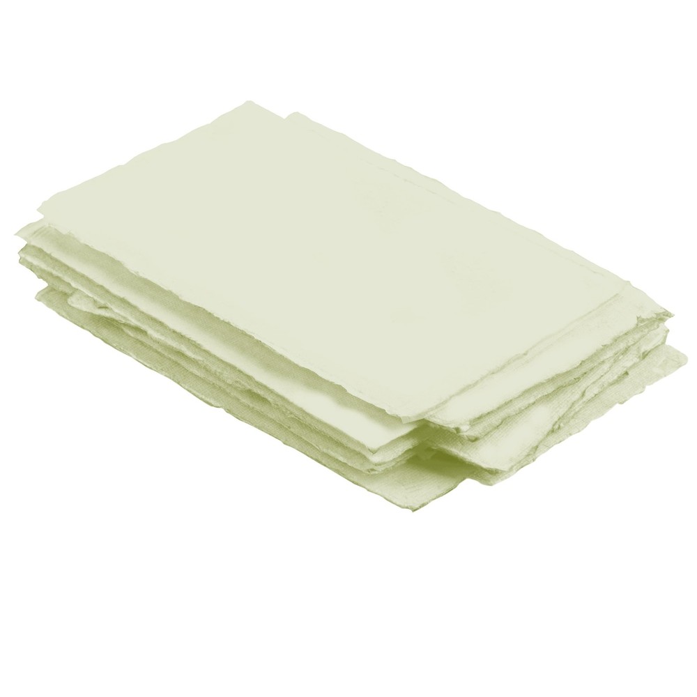 Thick Handmade Deckled Edge Cotton Paper - Cold Pressed Texture - Paint, Wate...