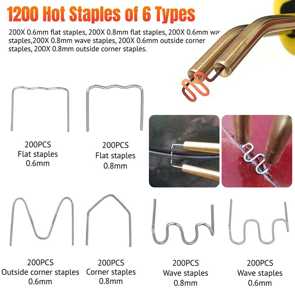 Complete welding for junior operators 1200 Hot Staples Plastic Welding Set
