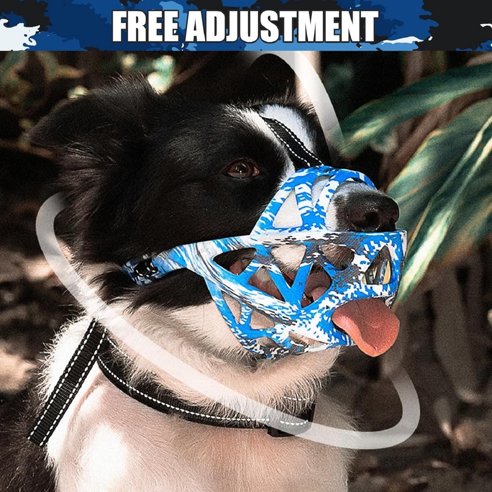 Dog Muzzle for Small, Medium, Large and Extra Large Dogs, Allows Panting and ...