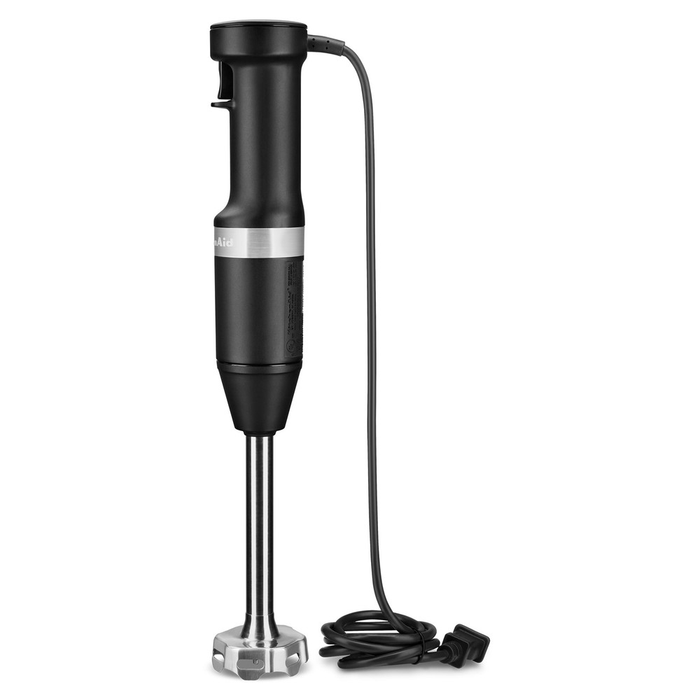KitchenAid Variable Speed Corded Hand Blender with Accessories, Black Matte, ...