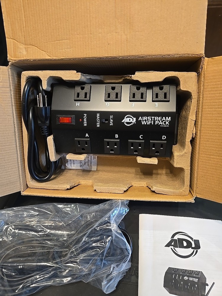 ADJ Airstream Wifi Pack Wireless 8 Channel AC Outlet Switchpack