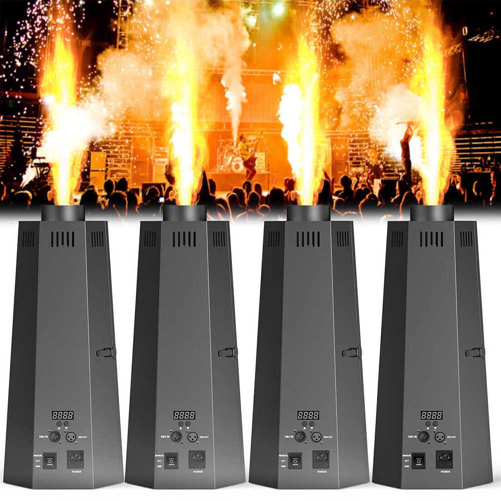 1/2/4× 200W Fire Thrower Flame Projector Stage Effect Machine Disco Concert Show