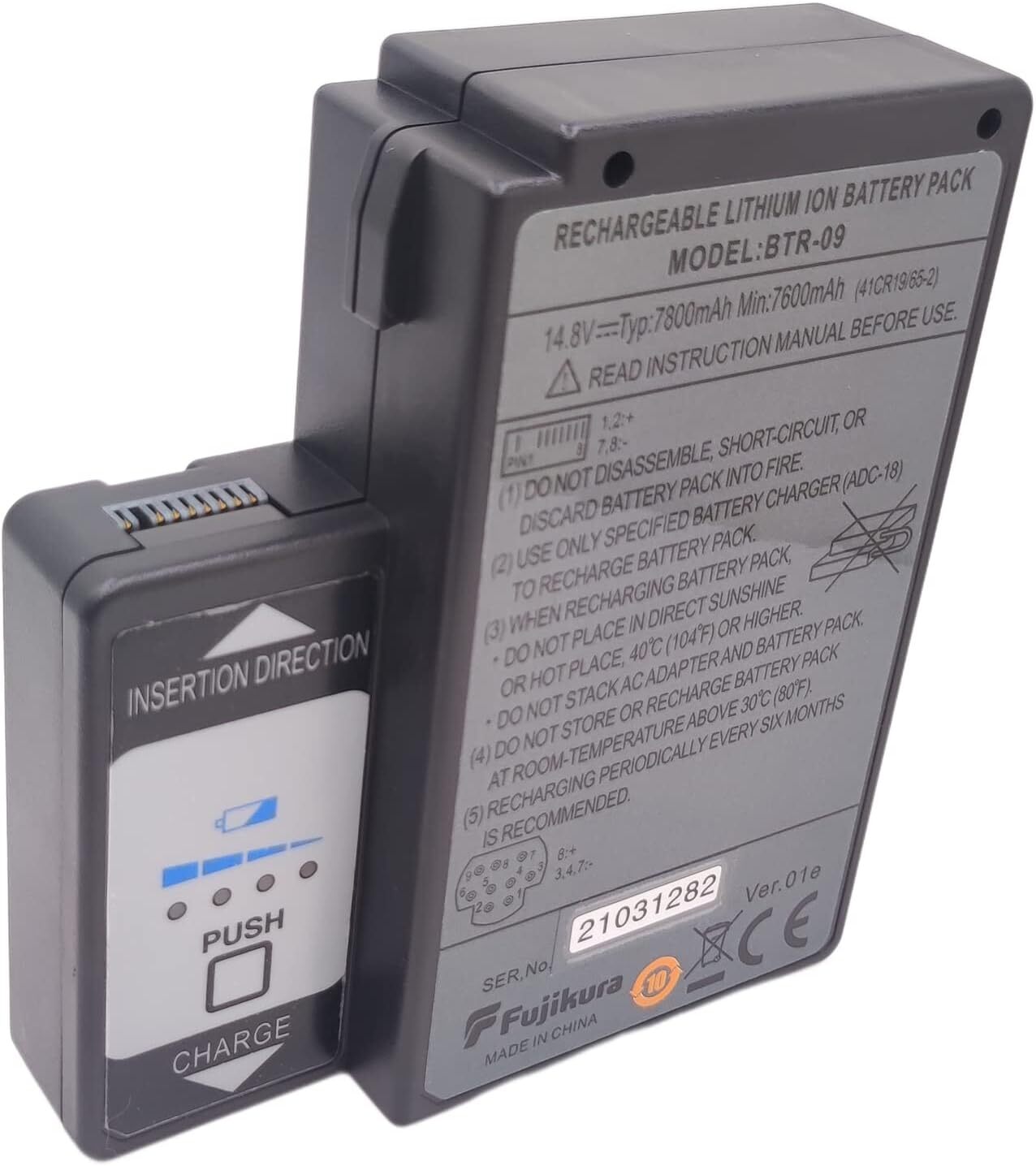 14.8V BTR-09 Battery with Charger for Fujikura FSM-70S 80S 70R Fusion Splicer