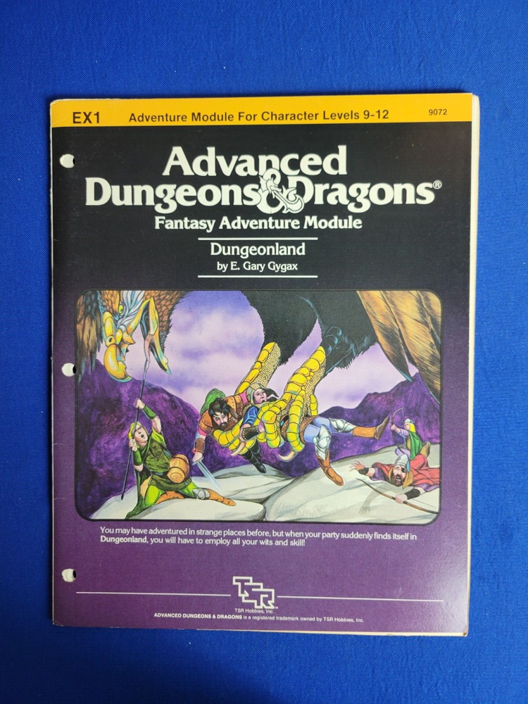 Dungeonland Adventure Module - AD&D EX1