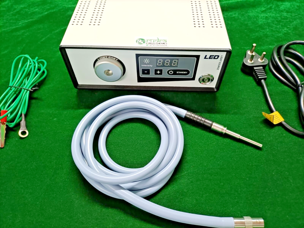 Laparoscopic Cold LED Light Source 80 Watt with Fiber Optic Cable Best Quality