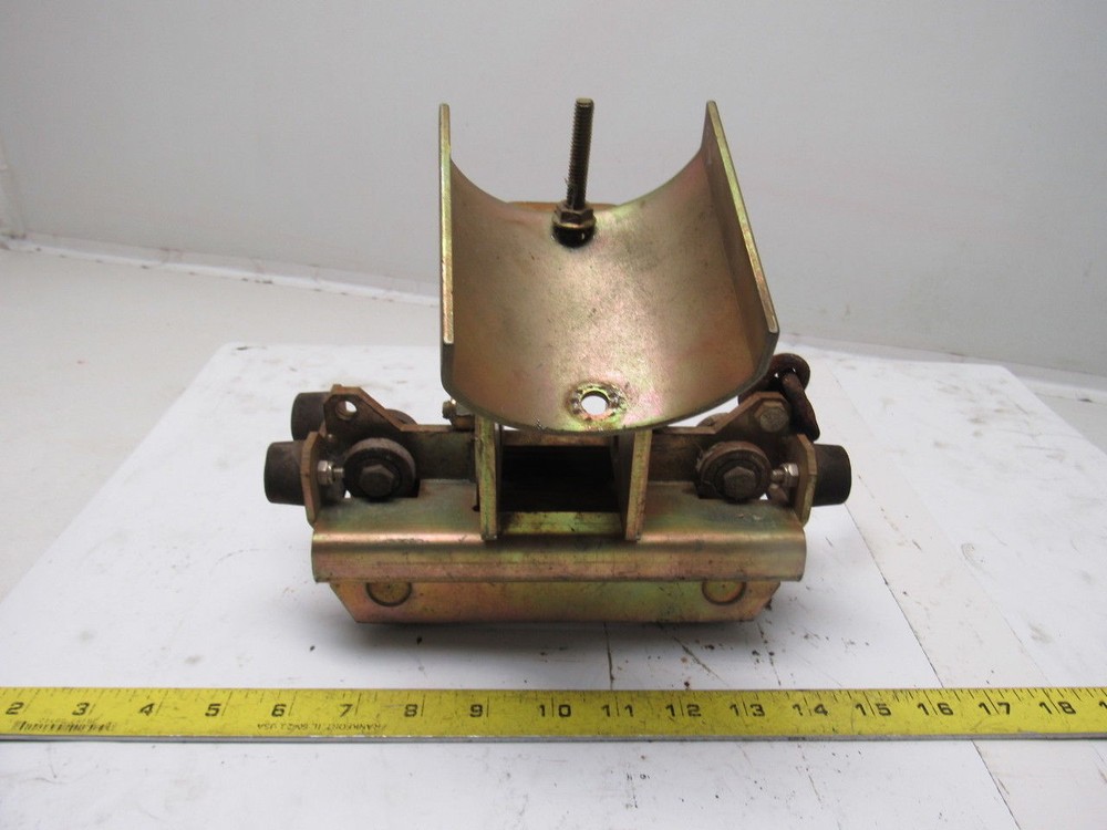 Bridge Crane C-Track Flat Cable Festoon Single Saddle Trolley 8"