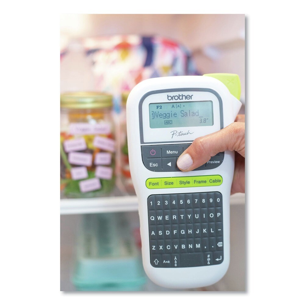 Brother P-Touch PTH110 4.5" x 6.13" x 2.5" 2 Lines Easy Portable Label Maker New