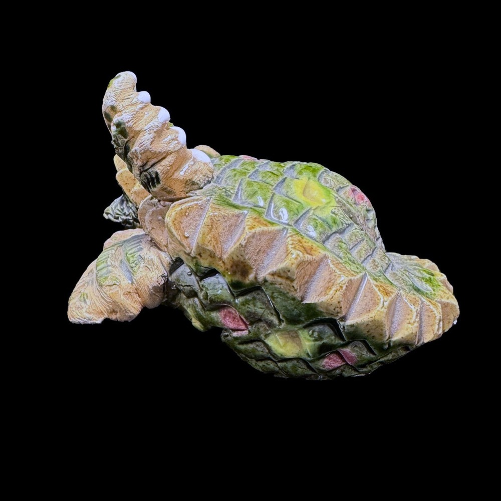 Small Sleeping Dragon Statue Hand Made Signed M. B. C.