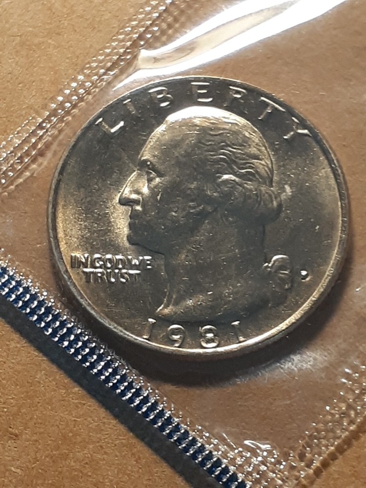 1981P WASHINGTON QUARTER MINT SET COIN