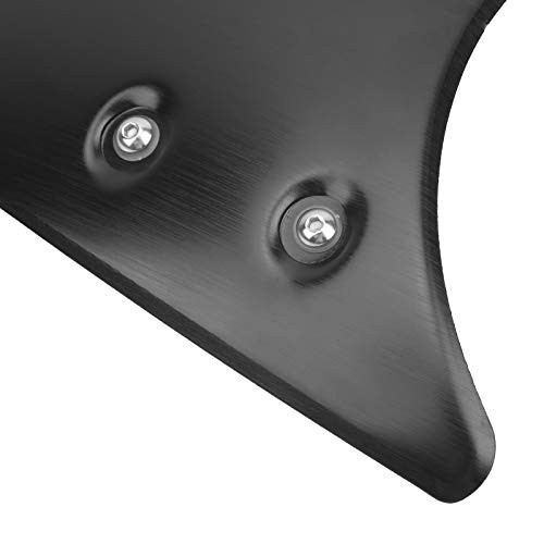 Motorcycle Windshield, Aluminum Windshield Windscreen Headlight Fairing Black