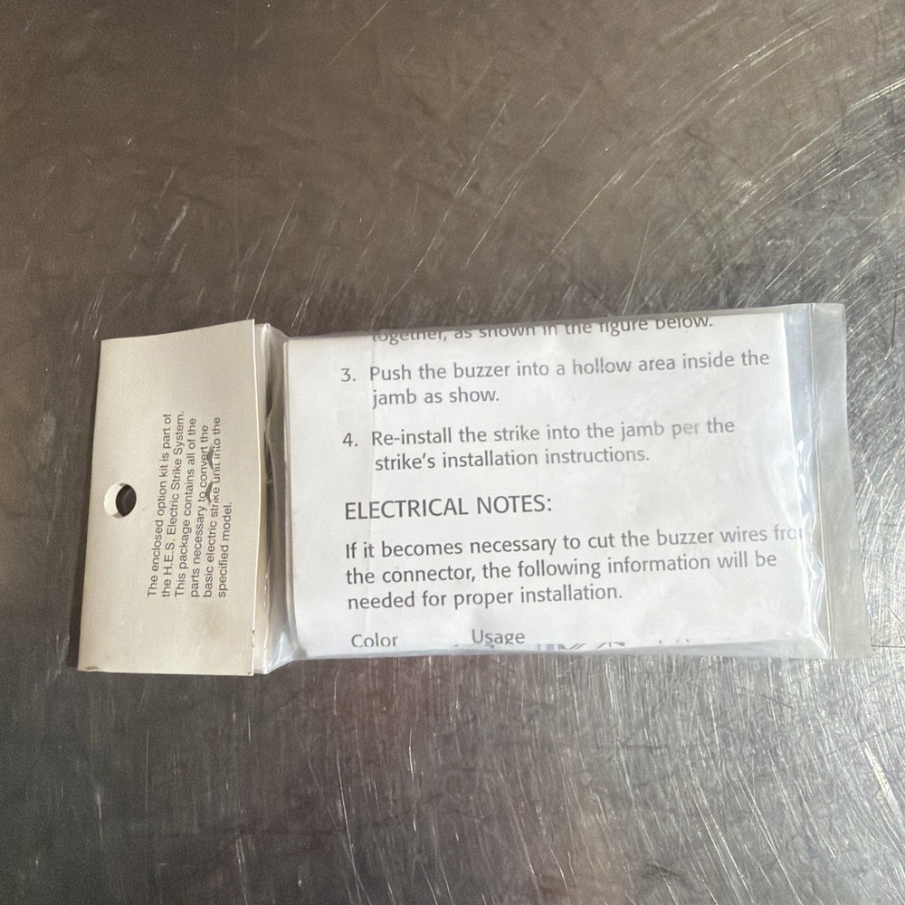 HES 2006 Plug In Buzzer Nos Surplus