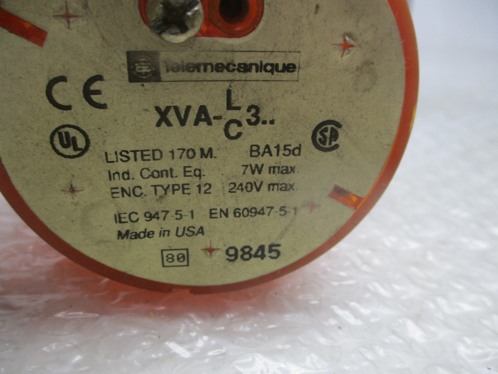 TELEMECANIQUE XVA-L3C STACKLIGHT AMBER UNMP
