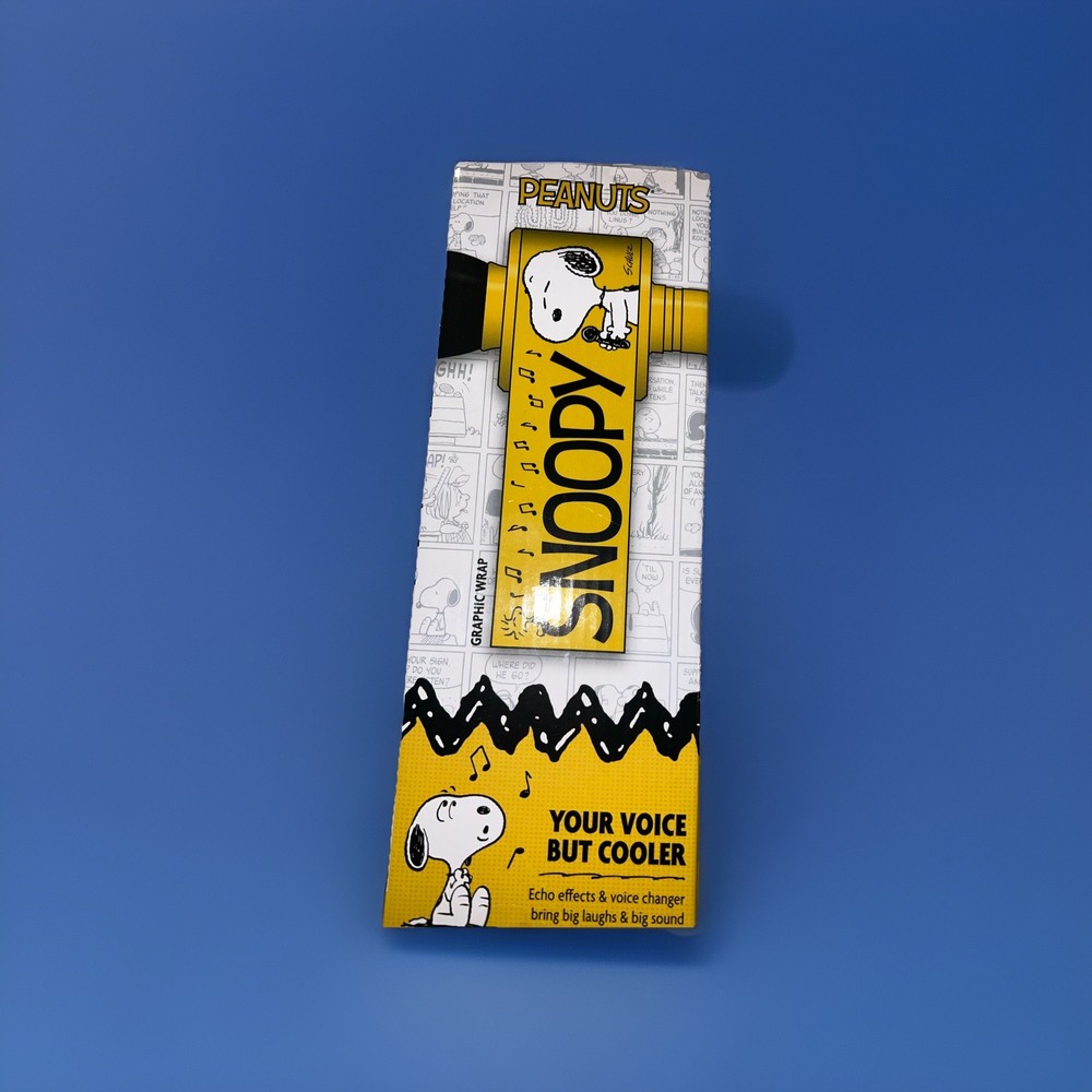 PEANUTS SNOOPY WIRELESS KARAOKE MICROPHONE BLUETOOTH SPEAKER SOUND EFFECTS NEW