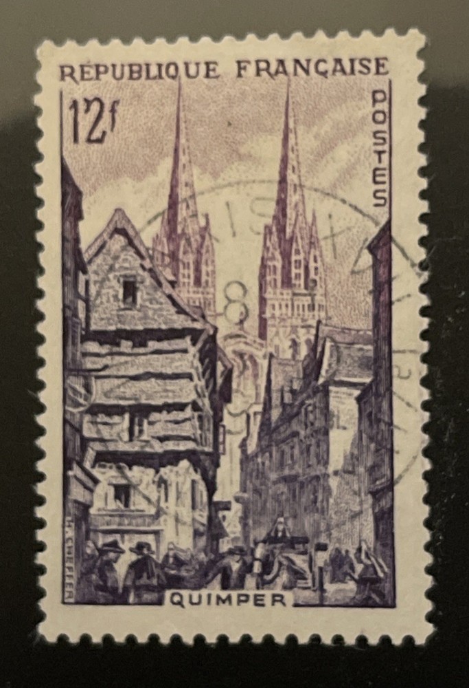 France stamp Quimper 12f