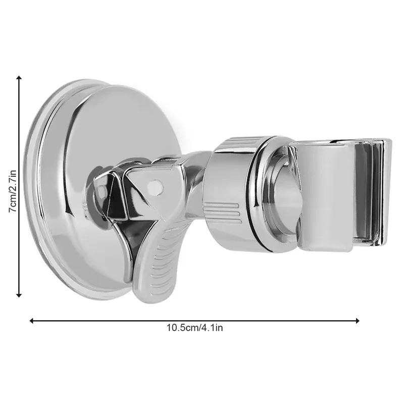 Adjustable Shower Head Holder Suction Cup Handheld Showerhead Wall Mount Bracket