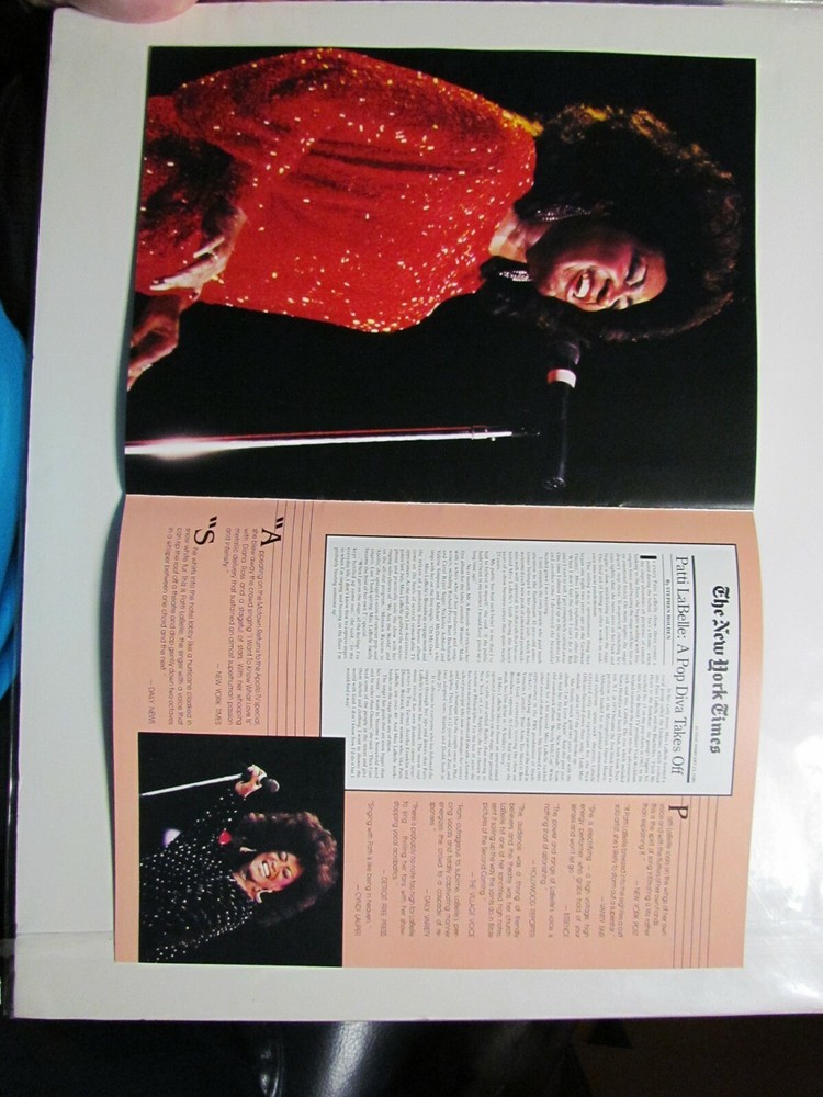 1987 Patti LaBelle Tour Concert Program