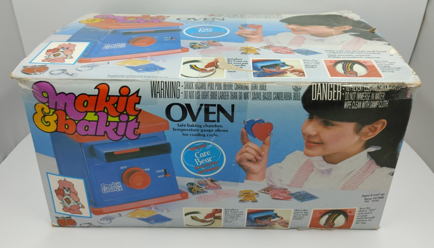 Vintage Makit & Bakit Oven & Suncatcher Assortment Lot Working With Box