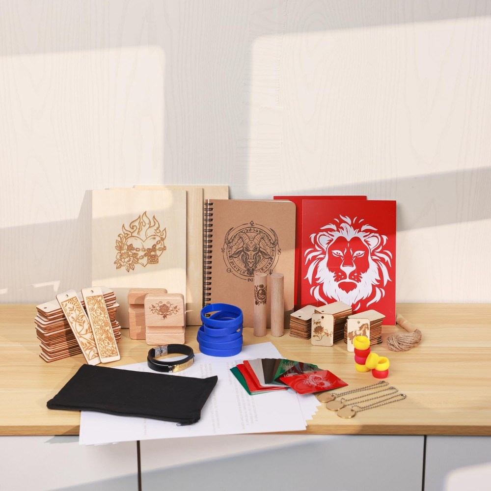 175Pcs LONGER Laser Engraving Material Kit Material Suitable for beginners NEW