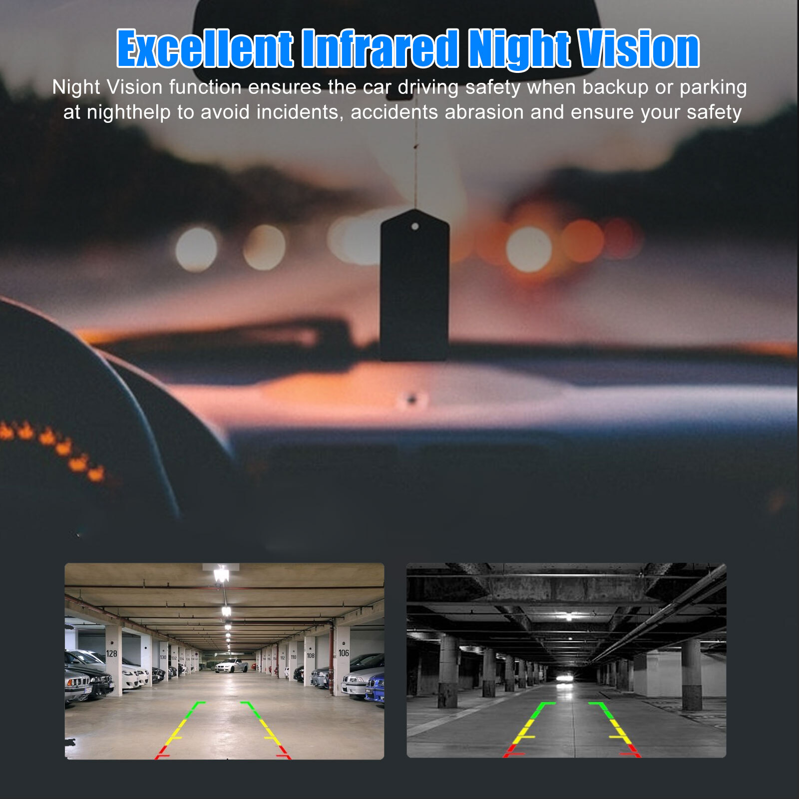 170° Car Rear View Backup Camera Reverse Parking Cam Waterproof HD Night Vision