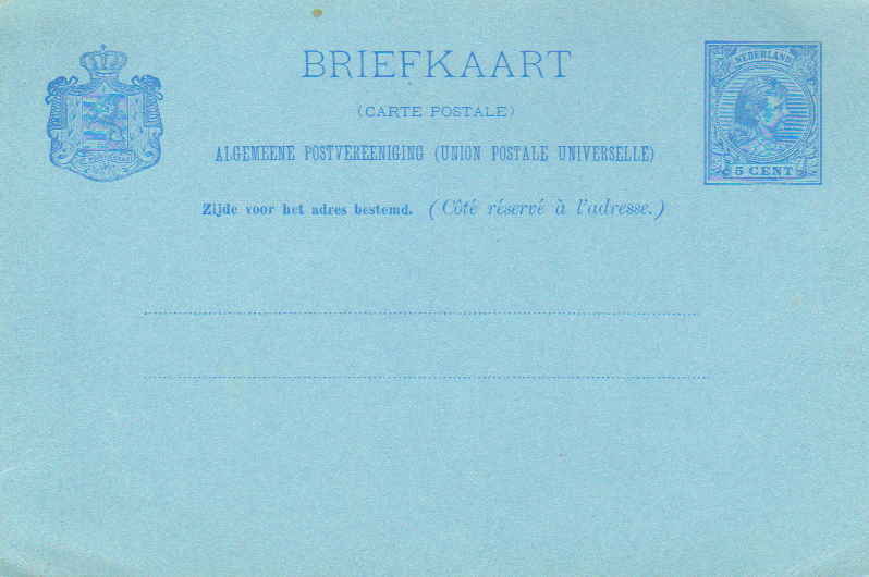 Netherlands Higgins & Gage 18 Unused.