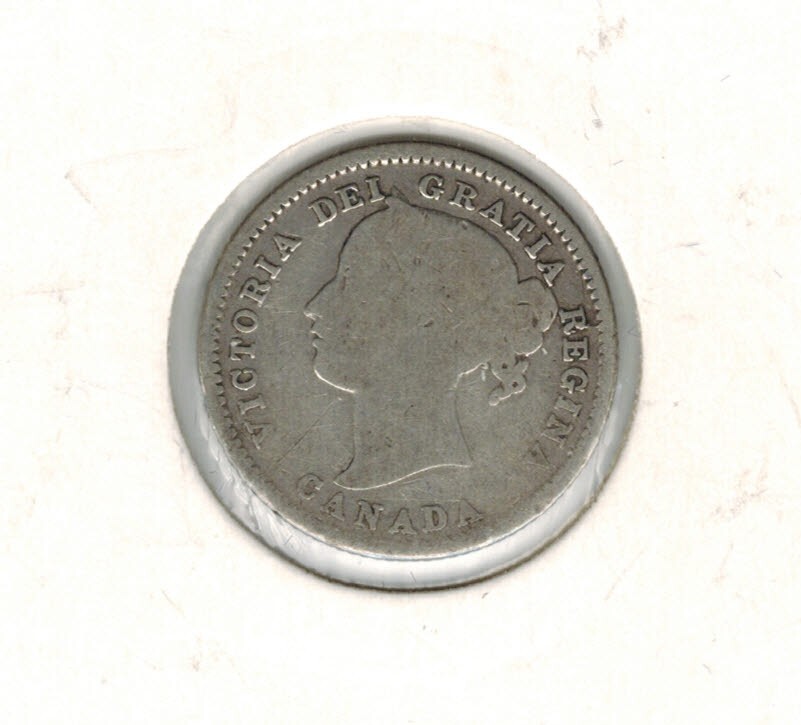 1858 SILVER Canadian Dime