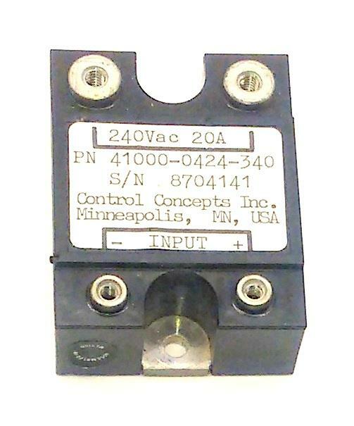 Control Concepts 41000-0424-340 Solid State Relay 20 Amp 240 VAC
