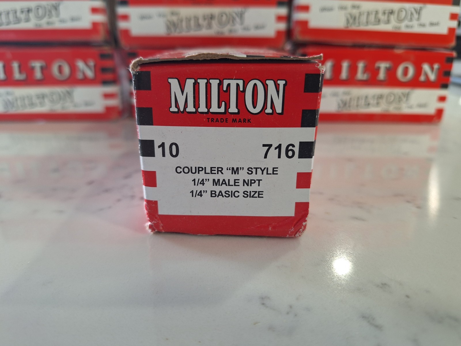 ***5 PACK**** Milton 716 1/4" NPT Male "M" Style Coupler-5 Pack MNPT