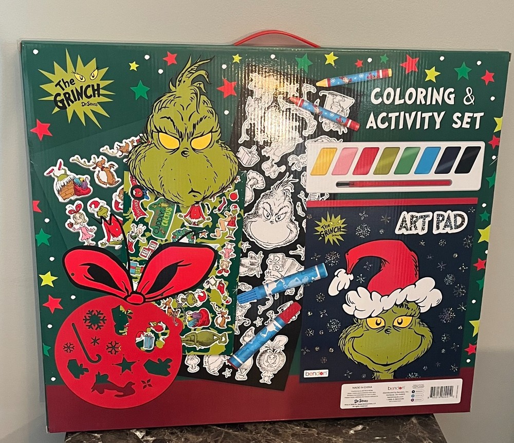 The Grinch Coloring & Activity Set Including Over 100 Fun Items!
