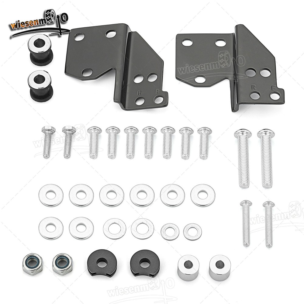 FOR 97-08 Harley Touring Quick Release Sissy Bar Backrest Docking Hardware