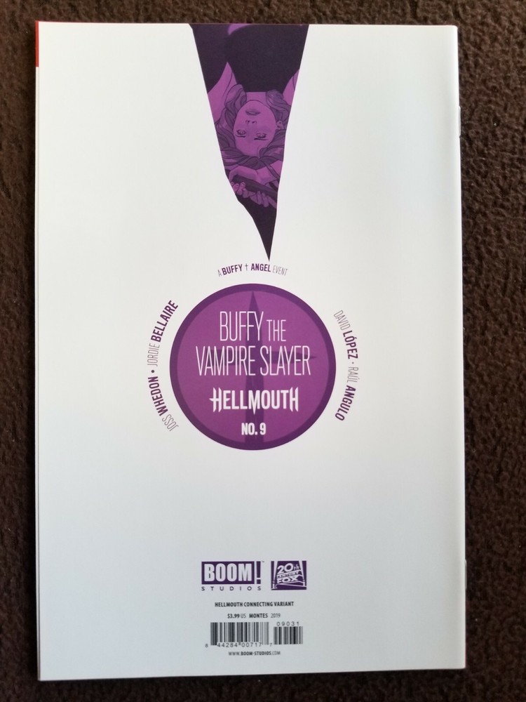 BUFFY the VAMPIRE SLAYER #9 HELLMOUTH CONNECTING VARIANT BOOM STUDIOS COMIC