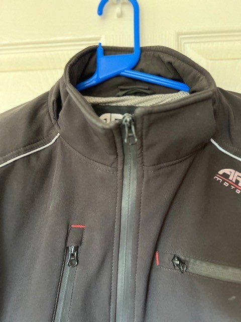 ARMR Moto Soft Shell Motorcycle Jacket - Black - L Large
