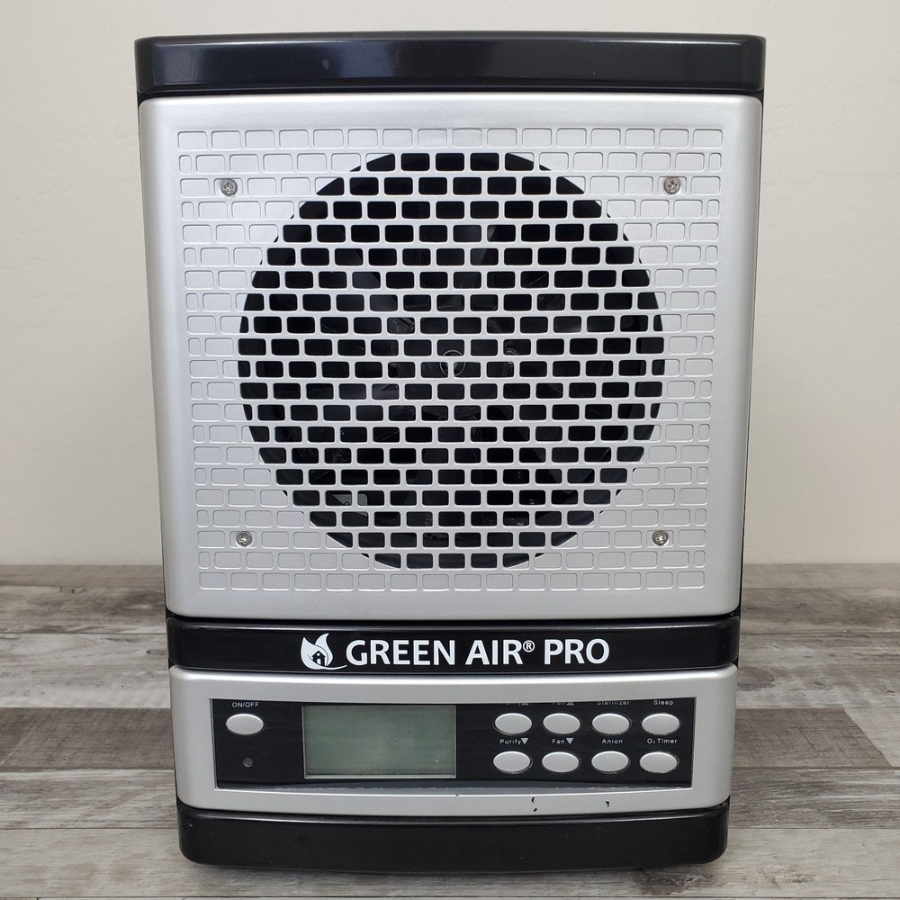 Green Air Pro HEPA Air Purifier Ionizer With Digital Control Panel & Timer
