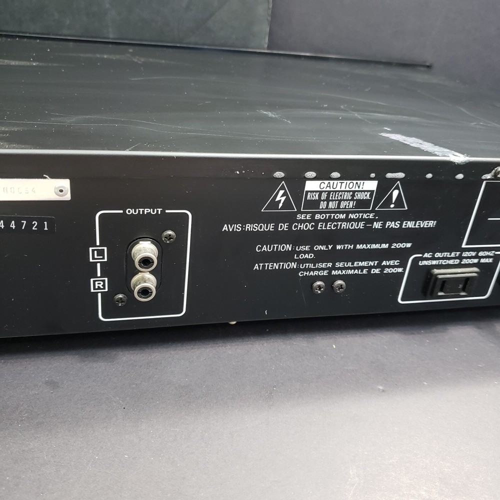 Nikko Black EQ-500 Stereo Graphic Equalizer - Tested and Working