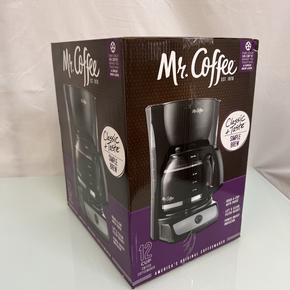 Mr. Coffee 5 Cup 6perks Coffeemaker - Black Programmable Simple Brew