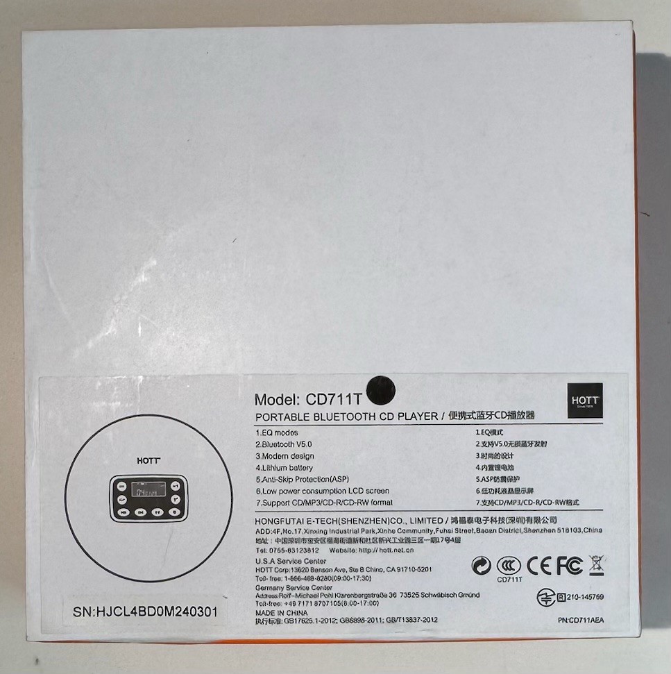 Hott CD Model CD711T.