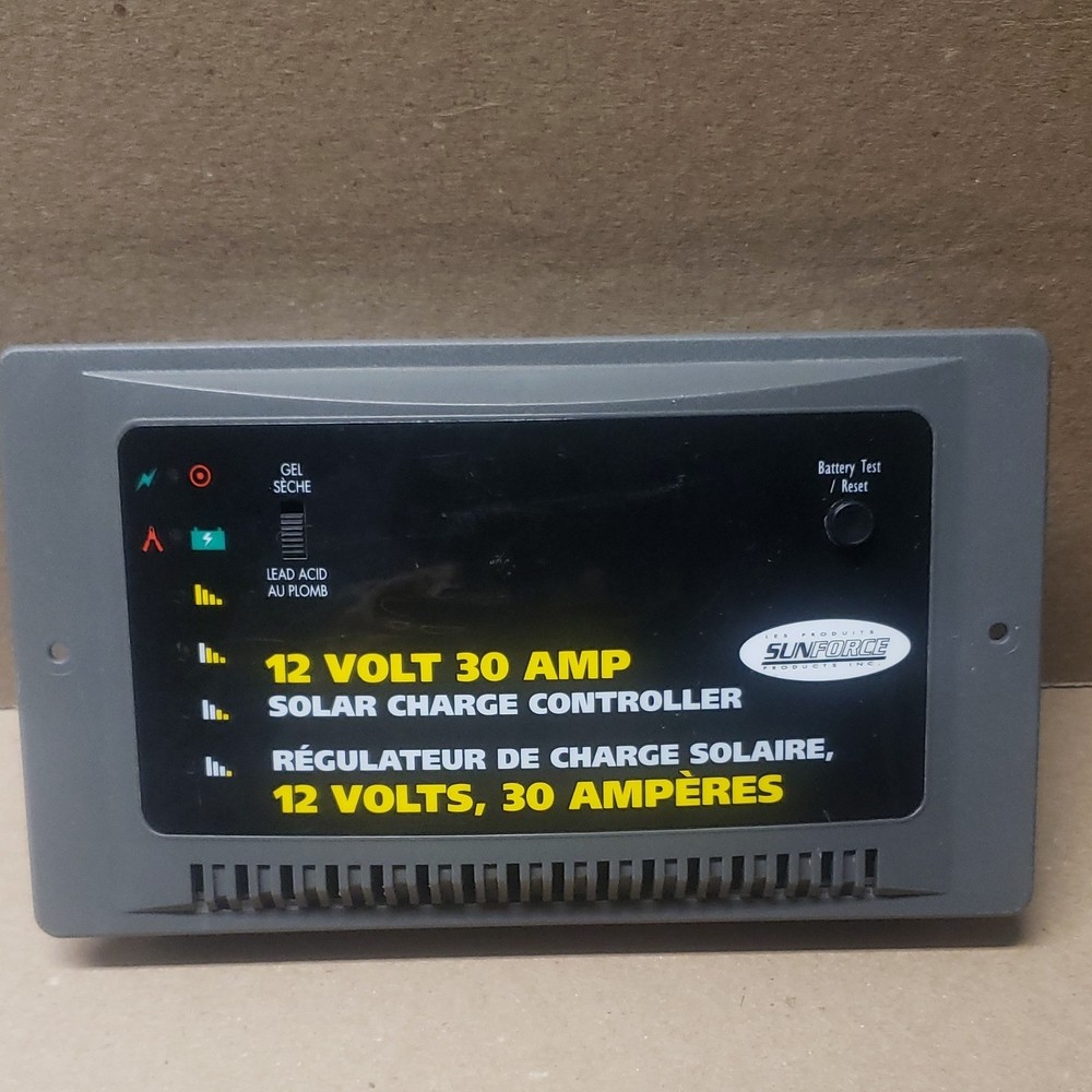 Sunforce 12V 30A Solar Charge Controller Overcharge Discharge Protection No Box