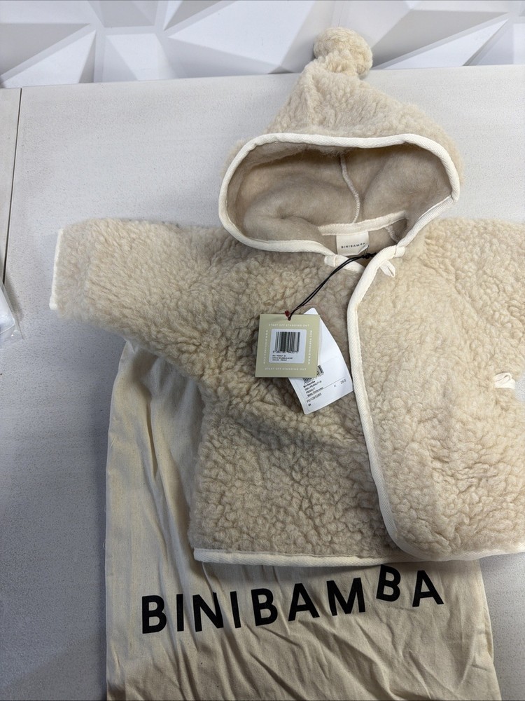 BINIBAMBA MERINO SNUGGLE JACKET SIZE MEDIUM