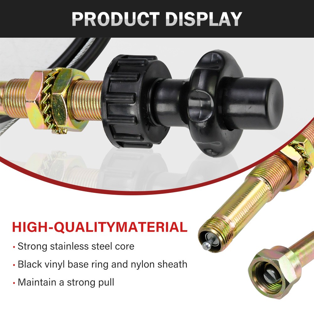 For Heavy Duty Vernier Locking Throttle Cable-Buyers 6FT VCGTX06 Truck Equipment
