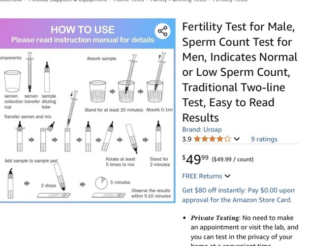 Fertility Test For Men