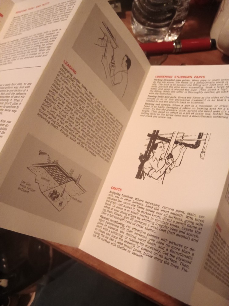Vintage Benzomatic Hot Tips Torch Brochure