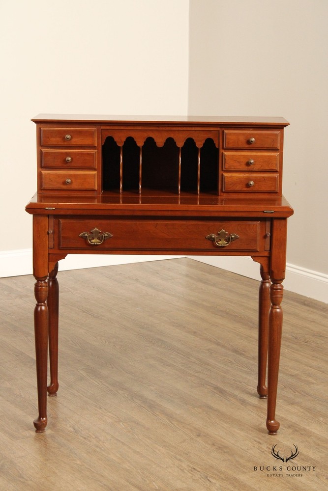 Ethan Allen Traditional Cherry Writing Desk