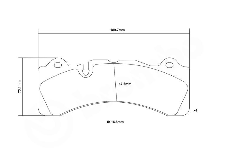 High Performance Brake Pad Set BREMBO 07.B314.58
