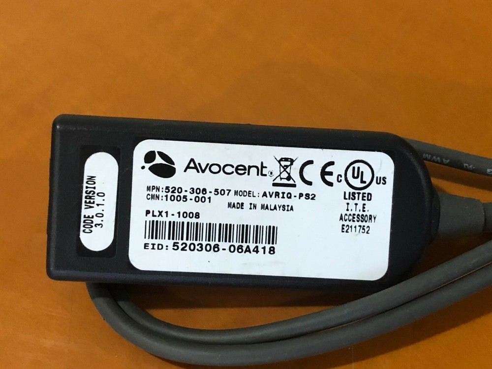 Avocent 520-306-507 AVRIQ-PS2 Module KVM Switch Interface IP Adapter Cable