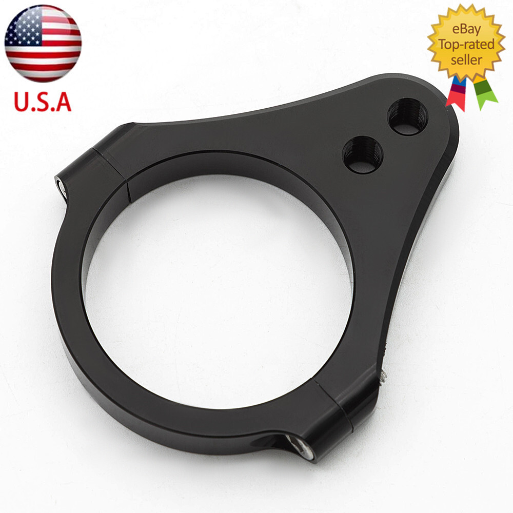 52mm Universal Motorcycle CNC Steering Damper Fork Frame Mount Clamp Bracket US