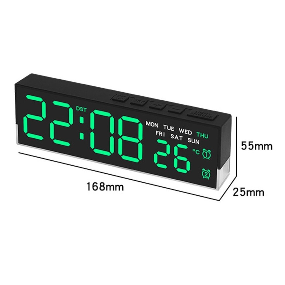 Alarm Clock Large Display Clock Customizable Brightness Easy Date Access